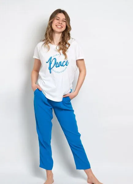 SPARKLES OF LIGHT SPARKLES OF LIGHT Boxy Shirt | PEACE WITH ME & YOU, Weiss, – Produktbild 1 von 2