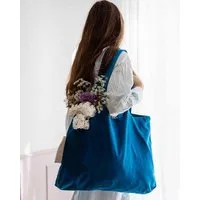 TINTOK TINTOK Rima Canvas Tasche 100 % Bio-Baumwolle GOTS-zertifiziert, Royal, – Produktbild 1 von 1