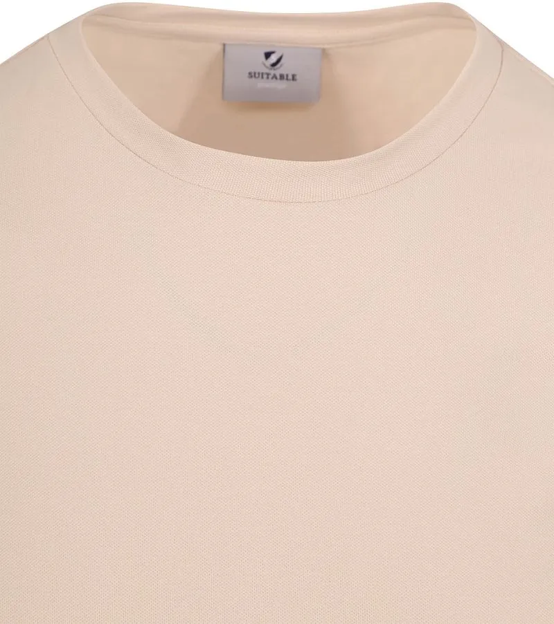Suitable Suitable T-shirt Ono Beige - Größe 3XL, Beige, – Produktbild 3 von 4