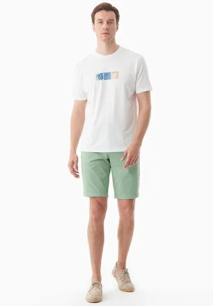 ORGANICATION ORGANICATION Regular-Fit Shorts aus Bio-Baumwolle, Matcha green, – Produktbild 1 von 4