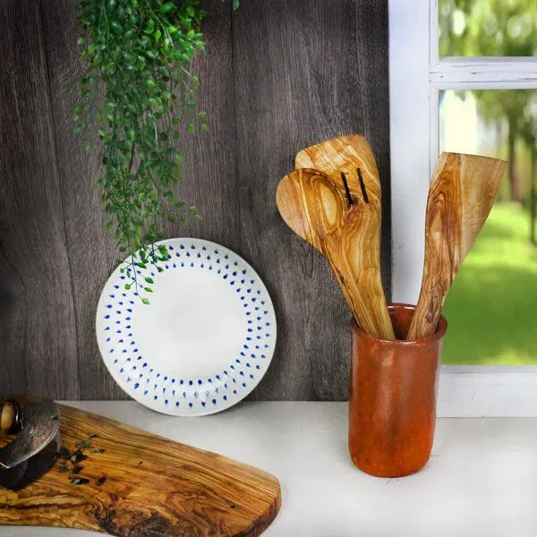 Mitienda Shop Mitienda Shop Utensilienhalter aus Ton, Handarbeit aus Mexiko – Produktbild 2 von 2