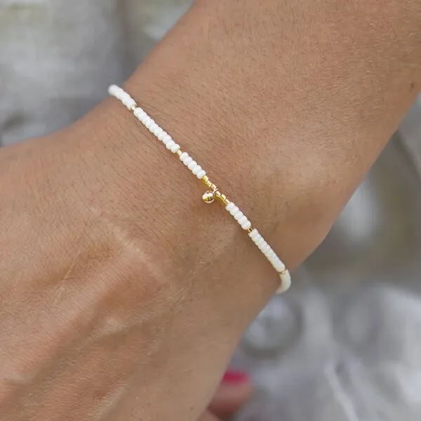 juni juni Breites Armband Apricot – Produktbild 6 von 6