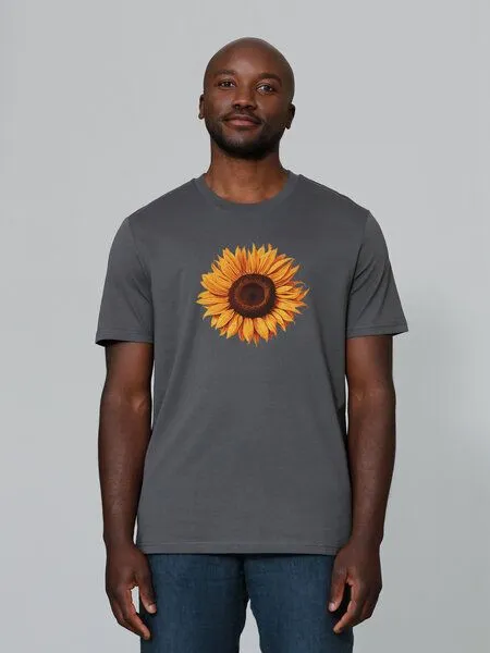 watapparel watapparel T-Shirt Unisex Sonnenblume, Anthracite, – Produktbild 1 von 3