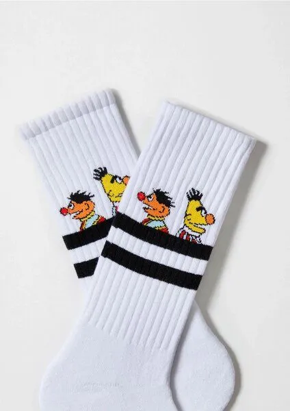 BeSocks BeSocks Bio-Tennissocken - Ernie und Bert – Produktbild 2 von 2
