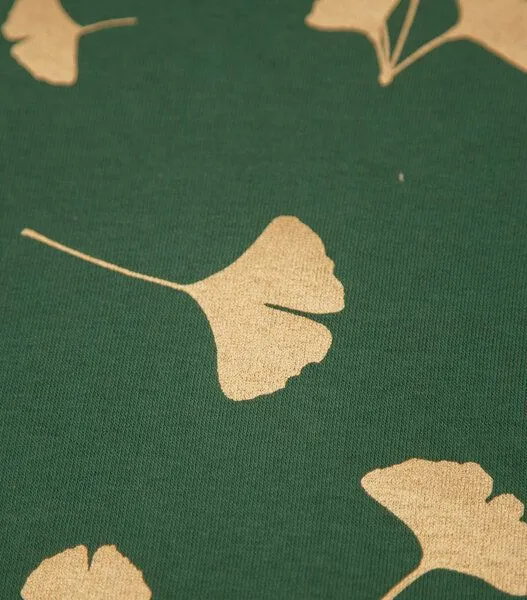 päfjes päfjes Ginkgo / Ginkgoblätter in gold - Fair Wear Unisex Sweater - Grün, Grün, – Produktbild 4 von 4