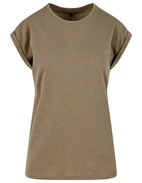New Morning Studios New Morning Studios Ladies Extended Shoulder Tee Damen T-Shirt, Pale olive, – Produktbild 1 von 3