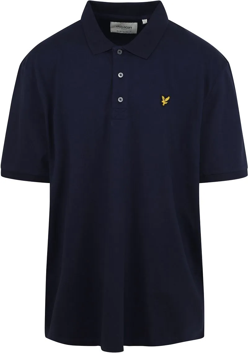 Lyle and Scott Lyle und Scott Plussize Poloshirt Marine - Größe 5XL, Dunkelblau, – Produktbild 1 von 3