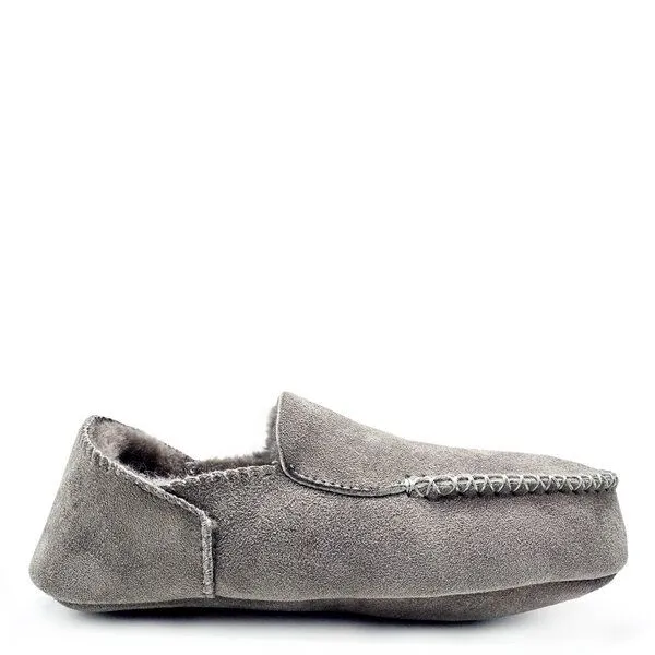 thies thies 1856 ® Cozy Moccasin aus Schaffell, Elephant grey (grau), – Produktbild 1 von 4