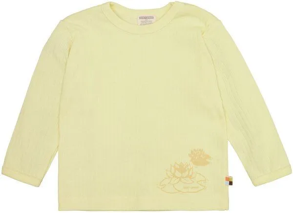 loud + proud loud + proud Babys & Kinder Shirt Derby Rib mit Druck, GOTS-zertifiziert, Blonde(gelb), – Produktbild 1 von 2