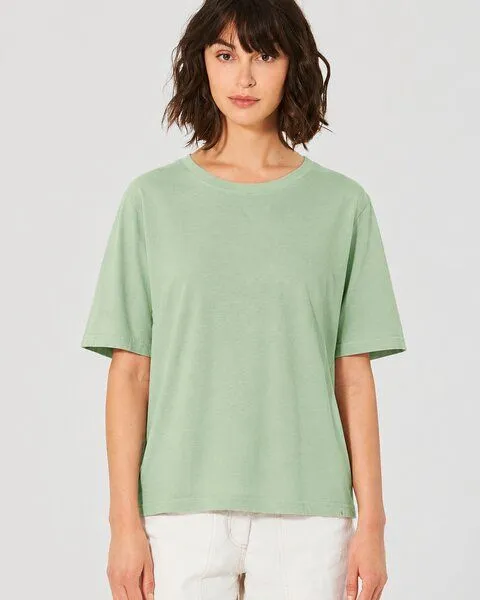 HempAge Hempage Damen T-Shirt Hanf/Bio-Baumwolle, Menta (grün), – Produktbild 1 von 4