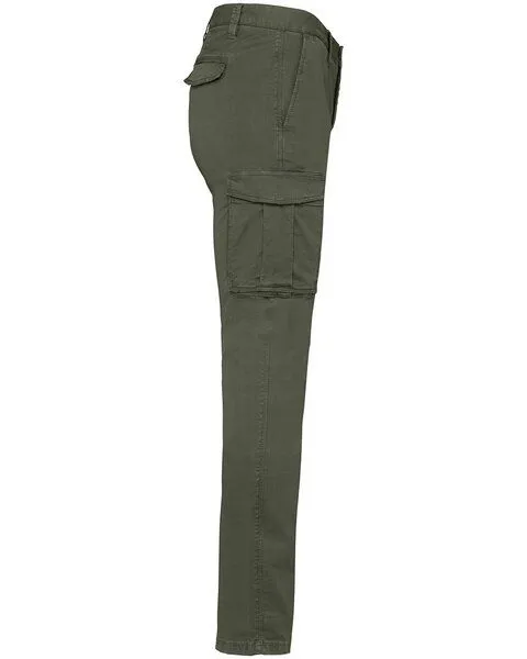 YTWOO YTWOO Herren Cargohose aus Bio-Baumwolle und Elasthan, Khaki, – Produktbild 2 von 3