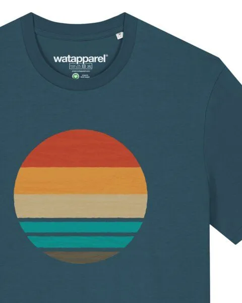 watapparel watapparel T-Shirt Retro Sunset Ocean, Stargazer, – Produktbild 3 von 3