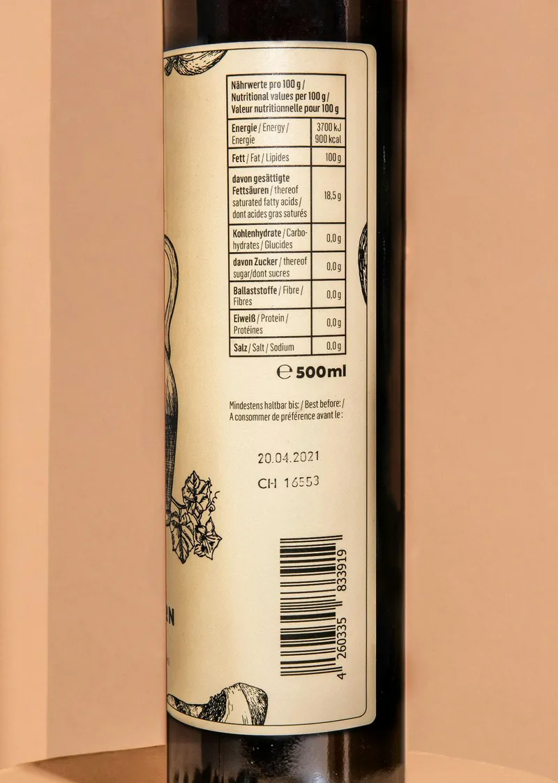 KoRo Ungeröstetes Bio Kürbiskernöl 500 ml – Produktbild 4 von 5