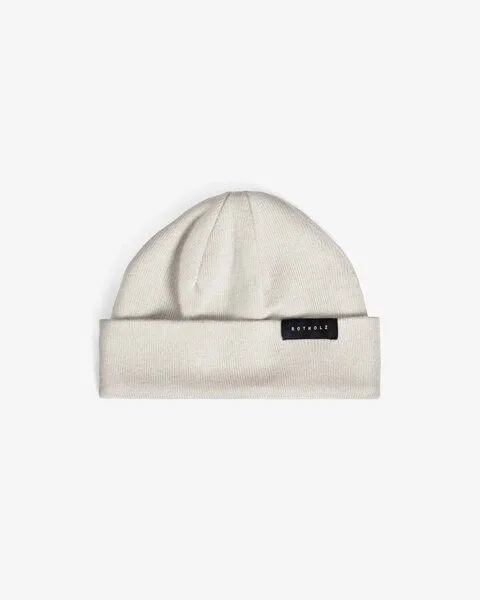 Rotholz Rotholz Short Fine Merino Beanie, Natur (shell white), – Produktbild 1 von 1