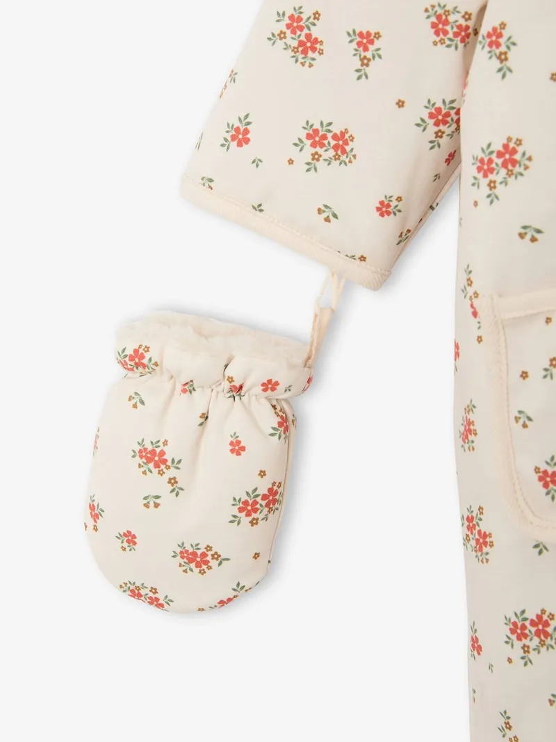 Vertbaudet Baby Winteroverall mit Webpelzfutter, Vanille, – Produktbild 4 von 4