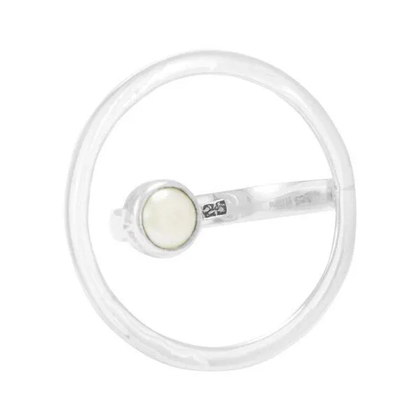 pakilia pakilia Silber Ring Naturstein Fair-Trade und handmade, Silver, – Produktbild 2 von 3