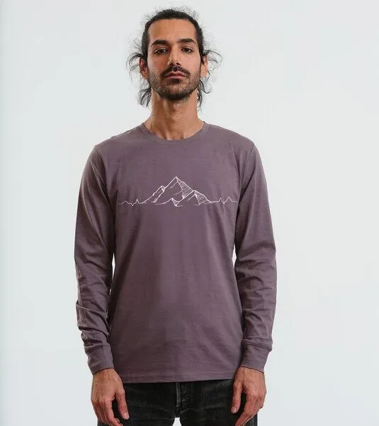 Gary Mash GARY MASH Langarmshirt Scott Mountainbeat aus Biobaumwolle, Grau, – Produktbild 2 von 4