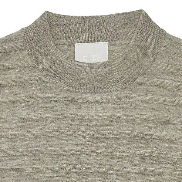 FUB FUB - Wool Tee, Natur (light beige melange), – Produktbild 1 von 2