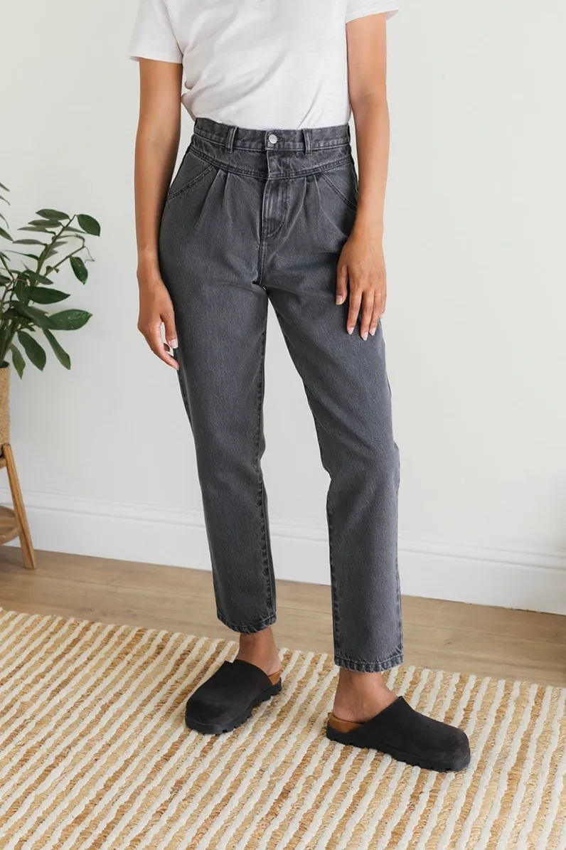 TWOTHIRDS TWOTHIRDS Damen vegan Jeans Kiritibati Dunkelgrau, Dunkelgrau, – Produktbild 2 von 2