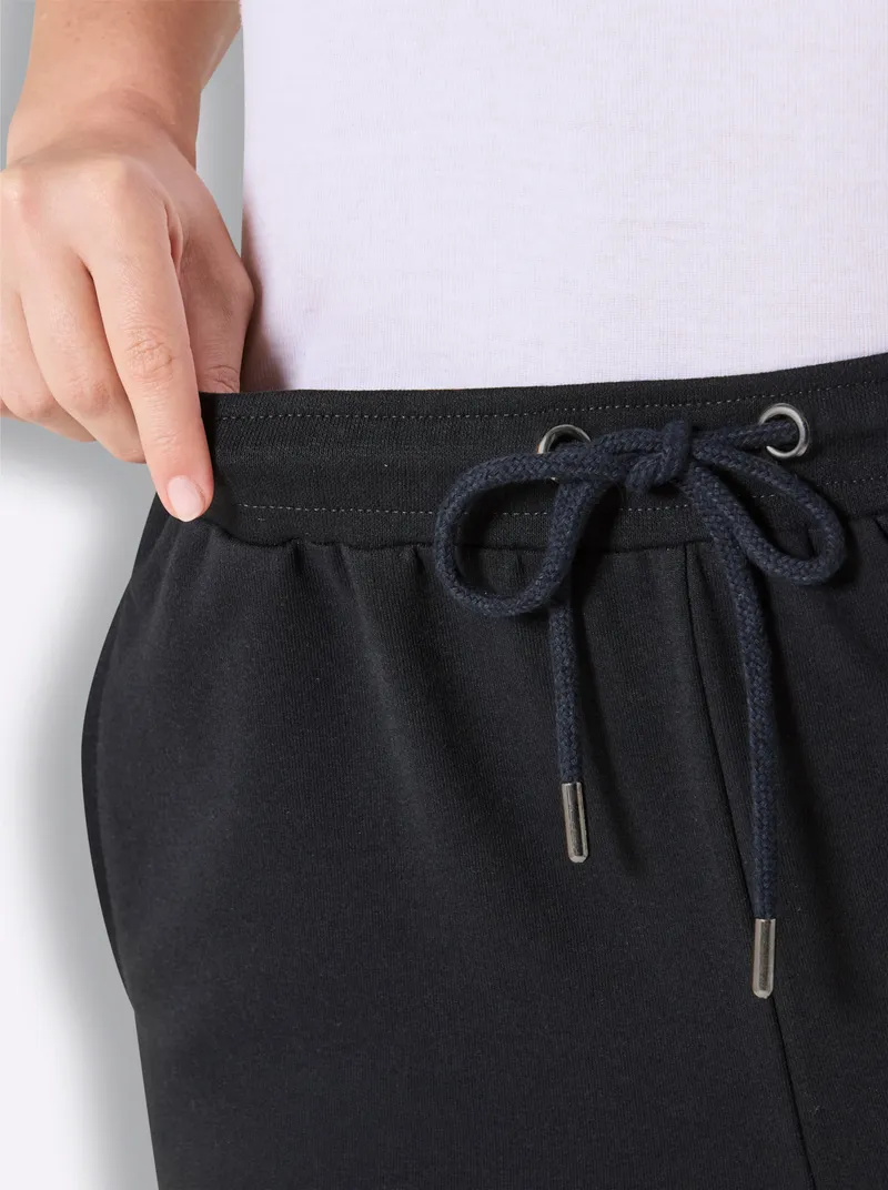 feel good Hose kurz, Schwarz-weiß, – Produktbild 2 von 2