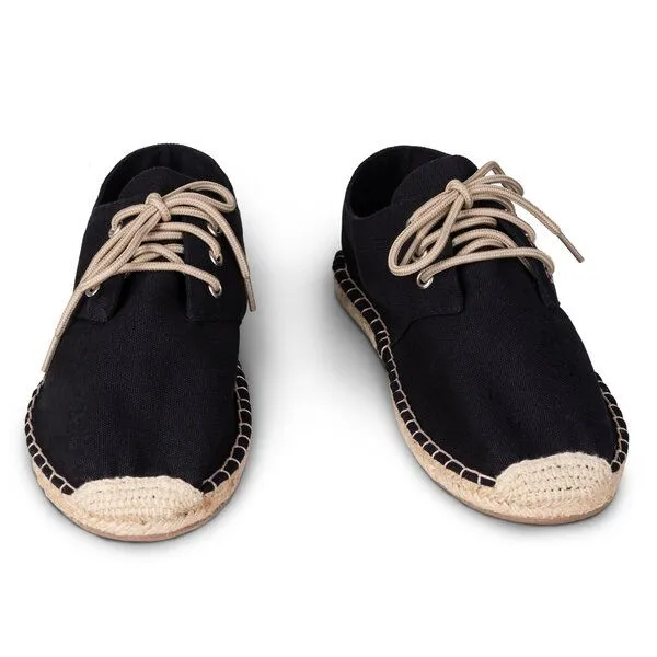 Kingdom of Wow Kingdom of Wow Schnür-Espadrilles Damen, Schwarz, – Produktbild 2 von 4