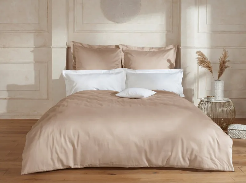 OTTO home Kissenbezug Mila, (2 Stück), Satin Qualität, in Uni Design, Weiß, – Produktbild 7 von 7