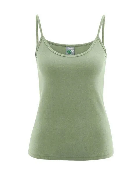HempAge HempAge Trägertop Hanf/Biobaumwolle, Cactus (grün), – Produktbild 1 von 4