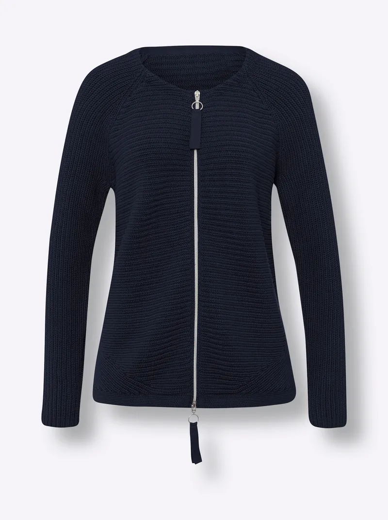 heine Strickjacke marine, Marine, – Produktbild 2 von 2