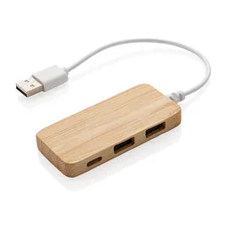 XD Collection XD Collection Bambus-Hub mit Type-C – Produktbild 1 von 1