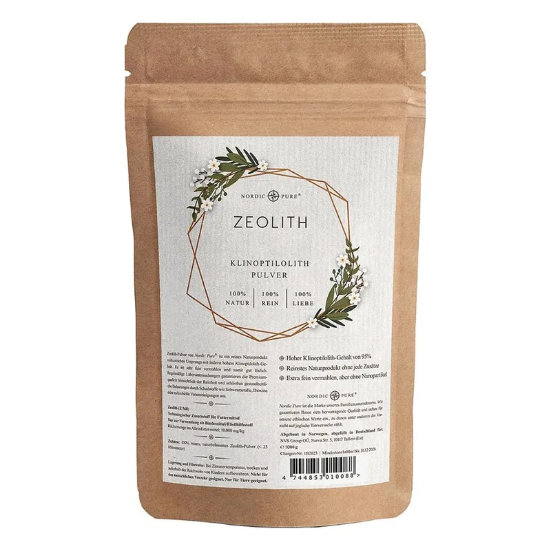 Nordic Pure Zeolith Pulver 95% Klinoptilolith Nordic Pure - nur für Tiere – Produktbild 2 von 2