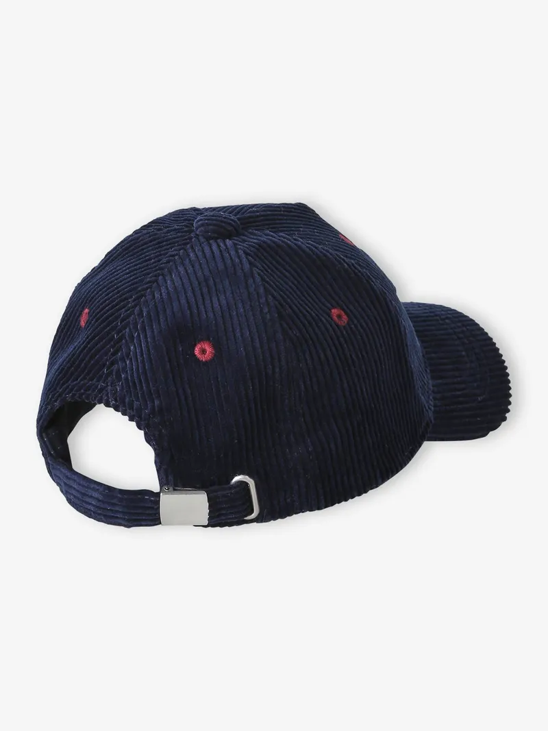 Vertbaudet Kinder Cap aus Cord mit Aufnähern, Marine, – Produktbild 3 von 3