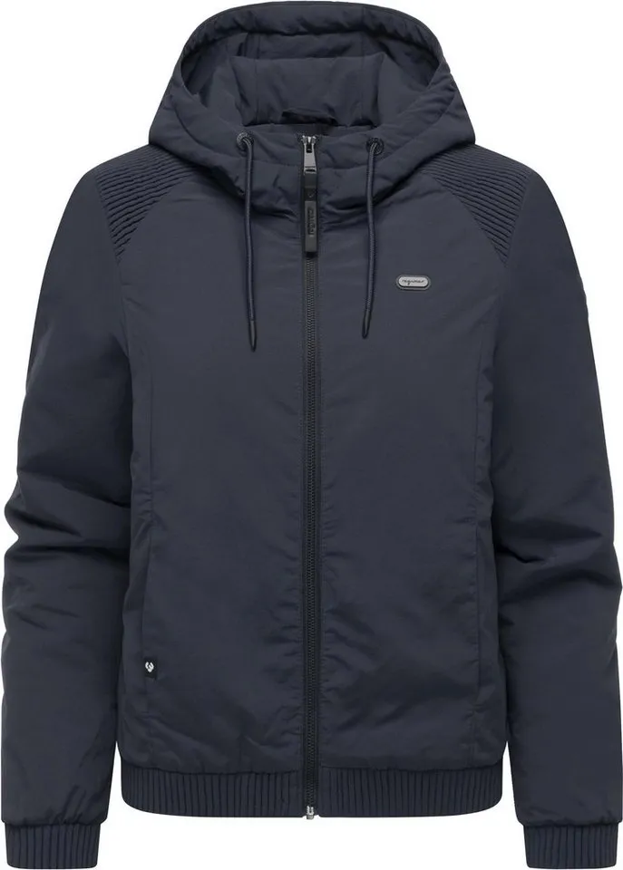 ragwear ragwear Bomberjacke Chinta Warm YOUMODO Warme Übergangsjacke mit elastischen Bündchen, Blau, – Produktbild 2 von 5