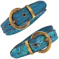 Seegarn Seegarn - Gürtel / Wendegürtel 'SeeWind' 3cm, Antik messing, – Produktbild 2 von 5