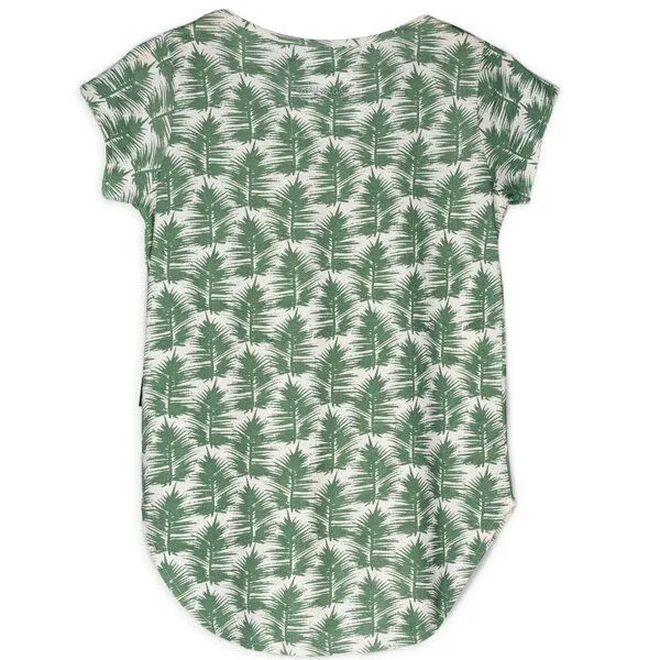 Gary Mash GARY MASH Kurzarmshirt mit Palmenblättern, Grün, – Produktbild 4 von 4