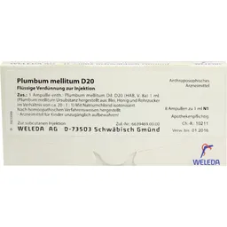 Weleda WELEDA PLUMBUM MELLITUM D 20 Ampullen 8X1 ml Ampullen – Produktbild 1 von 1