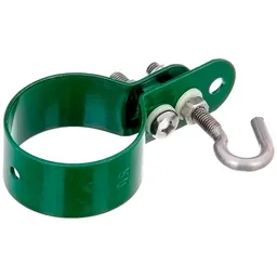 Alberts ALBERTS Schelle, Befestigung v. Geflechtspannstäben an Pfosten, verzinkt, grün Kst.b., Ø48mm – Produktbild 1 von 1