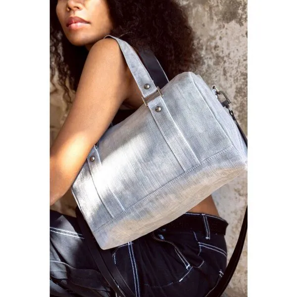 Smateria Smateria Handtasche Carry-On, Silbergrau (grau), – Produktbild 3 von 4