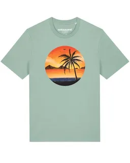 watapparel watapparel T-Shirt Unisex Sunset on palm beach – Produktbild 1 von 1