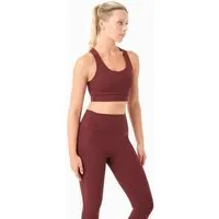 ORGANICATION ORGANICATION BEVINN | Cross-Strap Sport Bralette aus recyceltem Polyamid, Bordeaux, – Produktbild 1 von 1