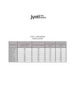 Jyoti - Fair Works Jyoti - Fair Works Bio-Baumwoll Hose Jayan – Produktbild 1 von 1