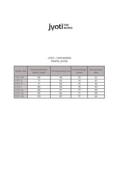 Jyoti - Fair Works Jyoti - Fair Works Bio-Baumwoll Hose Jayan, Kariert, – Produktbild 1 von 4