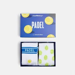 Natural Vibes Natural Vibes 2-Pack Padel Socken | Bio GOTS | Geschenkset | Tennissocken | Herren Damen Socken | – Produktbild 1 von 1