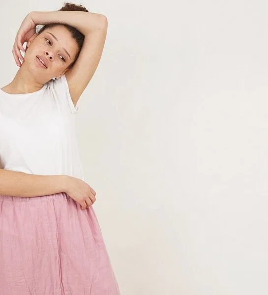 Lena Schokolade Lena Schokolade Musselin Rock aus Bio-Baumwolle, Rosa, – Produktbild 1 von 4
