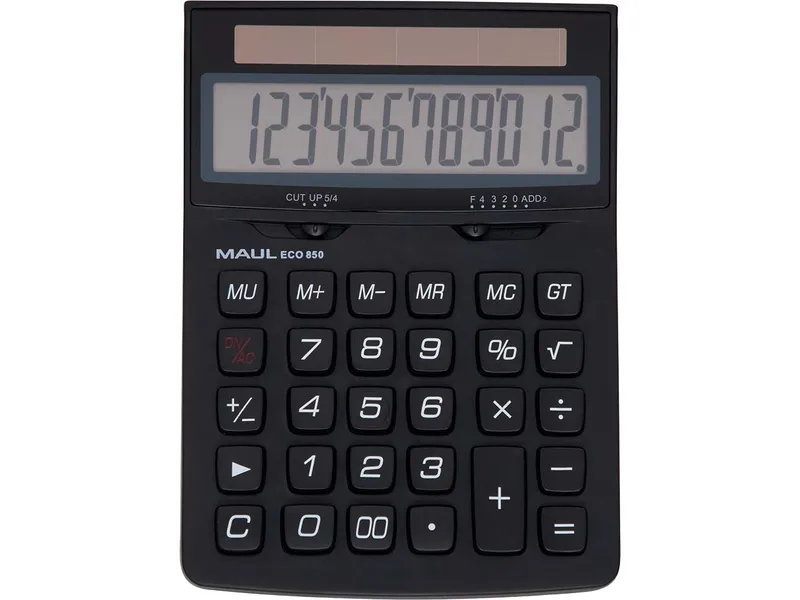 Maul Maul Solarrechner "Eco 850" schwarz – Produktbild 2 von 3