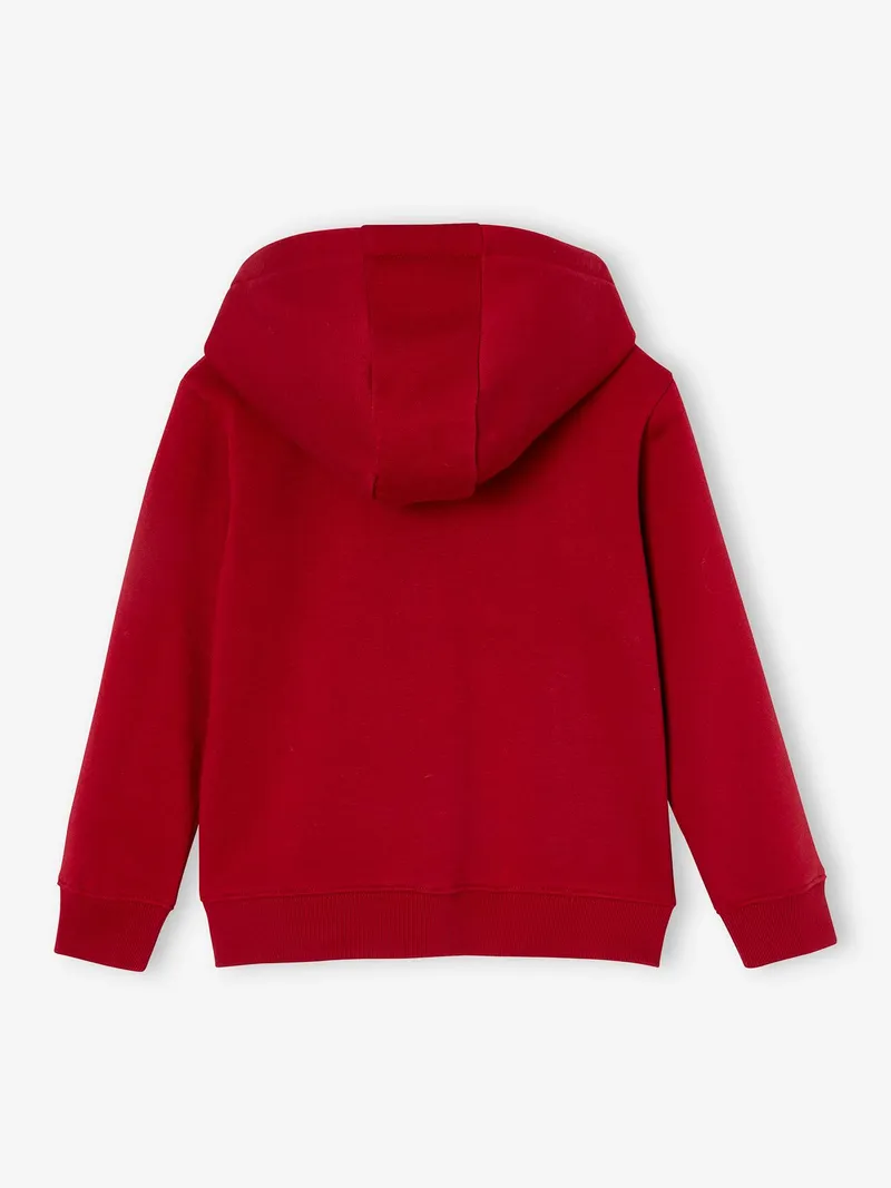 Vertbaudet Jungen Kapuzensweatjacke BASIC, Rot, – Produktbild 2 von 3