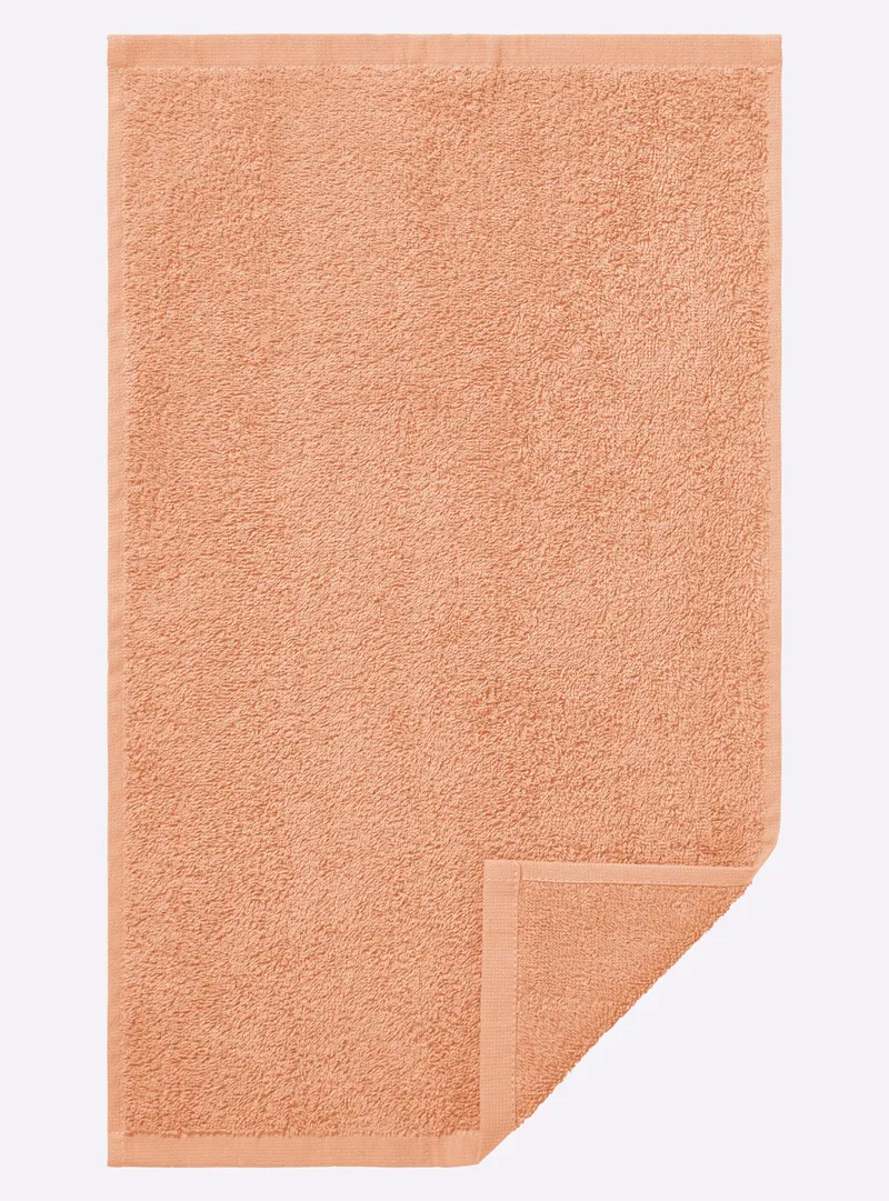 wäschepur Handtuch apricot, Apricot, – Produktbild 2 von 3