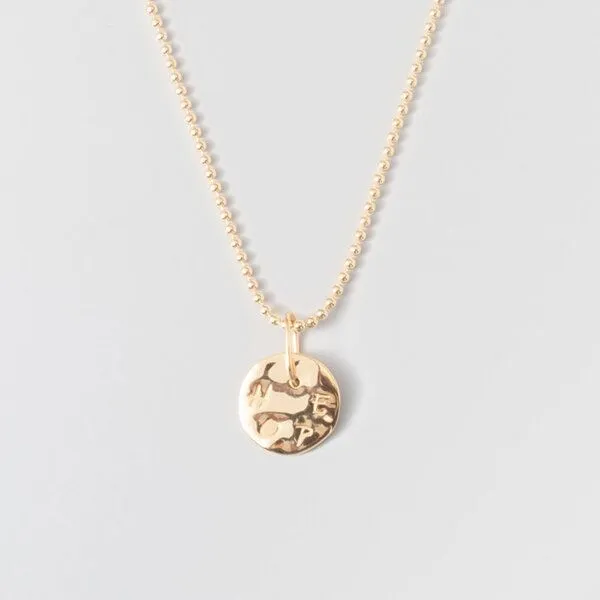 fejn jewelry fejn jewelry Kettenanhänger 'HOPE', Gold, – Produktbild 1 von 3