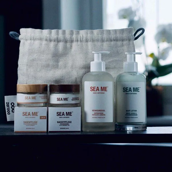 SEA ME SEA ME Hautpflege Set mit Tages- und Nachtpflege, Reinigungsgel & Body Lotion | vegan – Produktbild 2 von 4