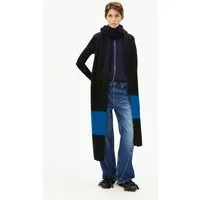 ARMEDANGELS ARMEDANGELS SAABE STRIPED UN-WASTED Unisex Schal aus Alpaca-Woll Mix, Black-dark wave, – Produktbild 1 von 1
