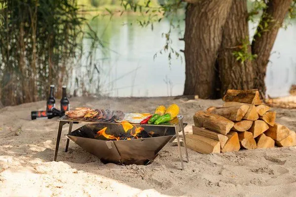 Fennek Fennek Grill-SET Hexagon + Grillplatte – Produktbild 3 von 4